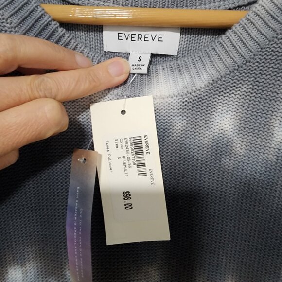 Evereve James Sleeveless Pullover Sweater Size Small Tie-Dye Colorful Gift Ready - Picture 3 of 7